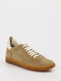 Officine Creative – Sneaker aus Veloursleder Taupe