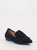 Di Lauro - Slipper aus Veloursleder in blau