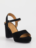 Di Lauro – Plateau-Sandalette aus Veloursleder