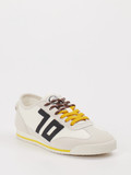 Back 70 – Sneaker aus Velours/Leder Weiß