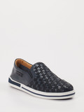Galizio Torresi - Slipper aus Kalbleder in blau