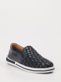 Galizio Torresi – Slipper aus Kalbleder blau