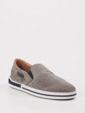 Galizio Torresi – Slipper aus Veloursleder grau