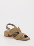 Mannori – Sandalette aus Veloursleder Braun