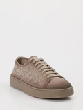 Santoni - Sneaker aus Flechtleder in braun