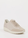 Semler – Sneaker aus Velour/Textil beige