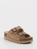 Rohde – Pantolette aus Metallic Braun