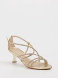 Konstantin Starke – Sandalette aus Leder Gold