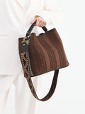 Viamailbag – Bucket Bag aus Bast-Optik Braun