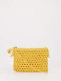 Allan K - Antwerp – Umhängetasche aus Flechtleder gelb