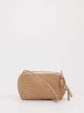 Allan K - Antwerp – Crossbody Bag aus Flechtleder beige