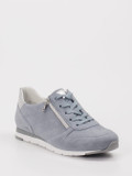 Semler – Low-Top Sneaker aus Veloursleder Blau