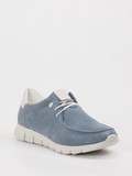 Sioux – Sneaker aus Veloursleder Taubenblau