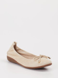 Josef Seibel – Ballerina aus Veloursleder beige