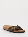 Birkenstock – Pantolette aus Veloursleder braun
