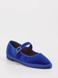 Flabelus - Spangenpumps aus Textil in blau
