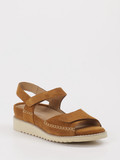 Piesanto – Sandale aus Veloursleder Braun