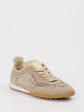 Back 70 – Sneaker aus Metallic Braun Strass