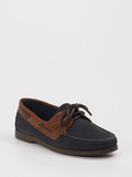 Cypres – Bootsschuh aus Leder Navy Cognac