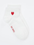 Lua Accessories – Sneakersocke aus Textil Weiß