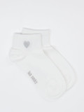 Lua Accessories – Sneakersocken aus Textil Offwhite