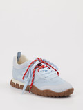 3P - Sneaker aus Velour/Textil in blau