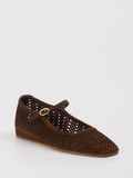 Konstantin Starke – Spangenpumps aus Veloursleder