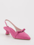 Andrea Puccini – Slingback-Pumps aus Veloursleder pink