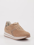 Gabor Comfort – Sneaker aus Veloursleder beige