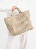 Marrea – Shopper aus Textil Beige geflochten