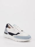 Hassia – Sneaker aus Velour/Leder Weiß