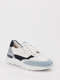 Hassia – Sneaker aus Velour/Leder Weiß