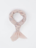 Blui – Nickituch aus Wolle Rosa Paisley