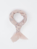 Blui – Nickituch aus Wolle Rosa Paisley