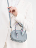Marlon Firenze – Mini-Crossbody aus Kalbleder blau