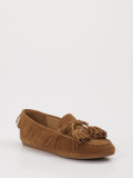 MORMORA – Slipper aus Veloursleder Cognac