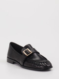 Andrea Puccini – Slipper aus Kalbleder schwarz