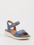 Josef Seibel – Keilsandalen aus Kalbleder blau