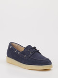 Sioux – Bootsschuh aus Veloursleder in Blau