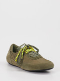 3P - Sneaker aus Velour/Textil in grün