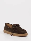 Andrea Puccini – Bootsschuhe aus Veloursleder Braun