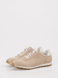 Sioux – Sneaker aus Veloursleder Beige