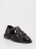 Astorflex - Sandale aus Kalbleder in schwarz