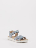 Richter – Sandalette aus Veloursleder blau