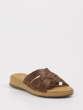Gabor Comfort – Pantolette aus Kalbleder Braun