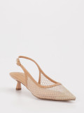 Vivian Ray – Slingback-Pumps aus Netzspitze Beige