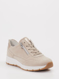 Semler – Sneaker aus Veloursleder beige