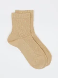Burlington – Crew-Socken aus Baumwolle beige
