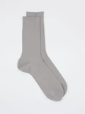 Falke - Socke uni aus Baumwolle in grau