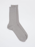 Falke – Rippstricksocken aus Baumwolle grau
